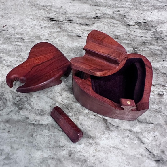 Wooden Mahogany puzzle Box - Picture 6 of 11